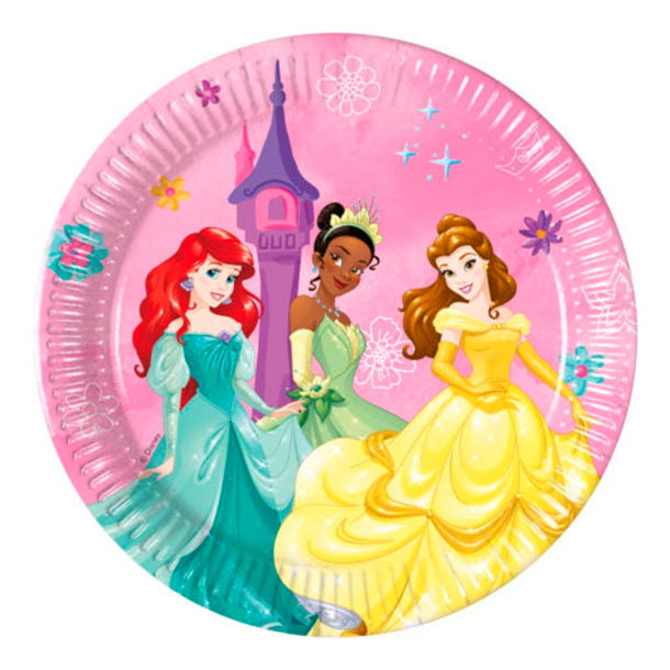 Tallerkner Disney Prinsesser 20 - 8stk