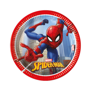Tallerkner Spiderman 20 - 8stk