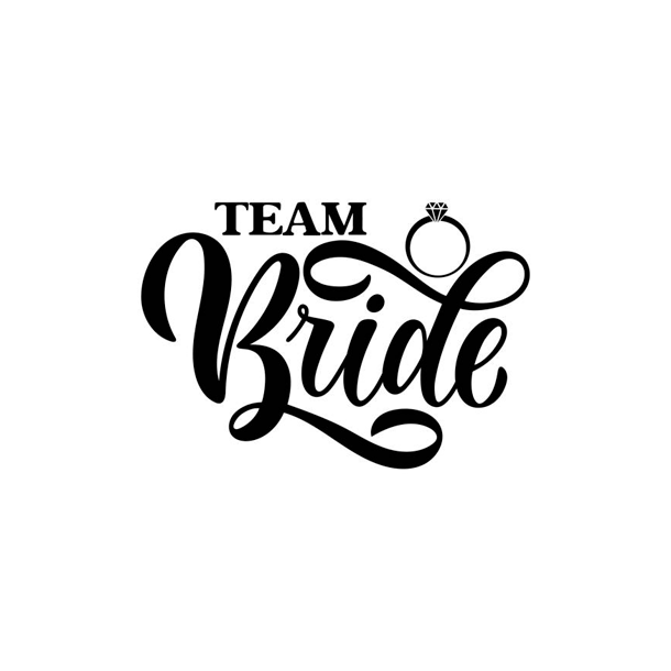 Luksus Sukkerprint Team Bride 5 - 15stk