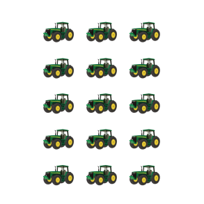 Luksus Sukkerprint Traktor 5 - 15stk